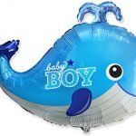 Шарик фигура Кит BABY BOY - ЗЕЛШАРИКИ