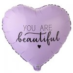 Шар 45см YOU ARE BEAUTIFUL - ЗЕЛШАРИКИ