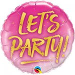 1202-2671 П 18 LET'S PARTY на розовом - ЗЕЛШАРИКИ